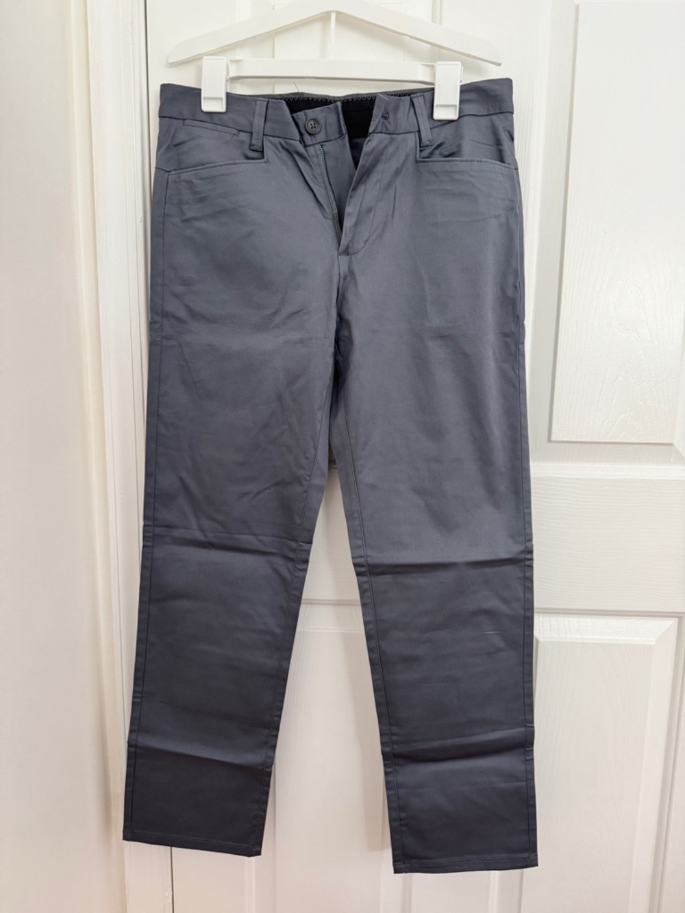 Calvin Klein Men's Body Slim-Fit Grey Dress Pants